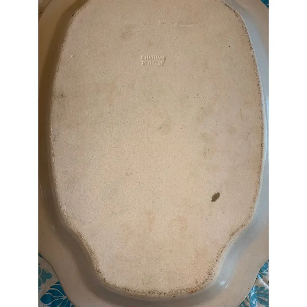 Chatham Pottery Cape Cod Vintage Stoneware Serving Platter